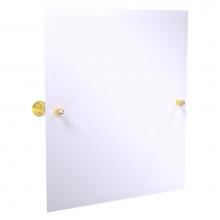 Allied Brass CC-92-PB - Carolina Crystal Collection Frameless Rectangular Tilt Mirror with Beveled Edge - Polished Brass