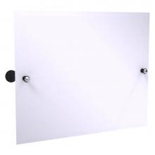 Allied Brass CC-93-BKM - Carolina Crystal Collection Landscape Rectangular Tilt Mirror with Beveled Edge - Matte Black