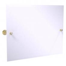 Allied Brass CC-93-UNL - Carolina Crystal Collection Landscape Rectangular Tilt Mirror with Beveled Edge - Unlacquered Bras