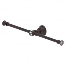 Allied Brass CC-HTB-2-VB - Carolina Crystal Collection 2 Arm Guest Towel Holder - Venetian Bronze