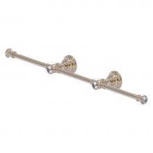 Allied Brass CC-HTB-3-PEW - Carolina Crystal Collection 3 Arm Guest Towel Holder - Antique Pewter