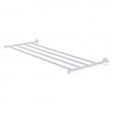 Allied Brass CC-HTL-5-30-SCH - Carolina Crystal Collection 30 Inch Towel Shelf - Satin Chrome