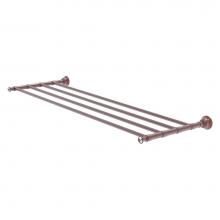 Allied Brass CC-HTL-5-36-CA - Carolina Crystal Collection 36 Inch Towel Shelf - Antique Copper
