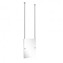 Allied Brass CH-92-GYM - Frameless Rectangle Ceiling Hung Mirror