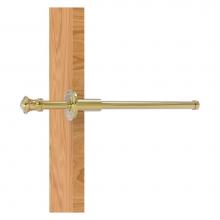Allied Brass CL-23-UNL - Carolina Collection Retractable Pullout Garment Rod - Unlacquered Brass