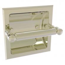 Allied Brass CL-24C-PNI - Carolina Collection Recessed Toilet Paper Holder - Polished Nickel