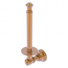 Allied Brass CL-24U-BBR - Carolina Collection Upright Toilet Paper Holder - Brushed Bronze