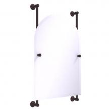 Allied Brass CL-27-94-ABZ - Carolina Collection Arched Top Frameless Rail Mounted Mirror - Antique Bronze