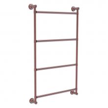 Allied Brass CL-28-18-CA - Carolina Collection 4 Tier 18 Inch Ladder Towel Bar - Antique Copper