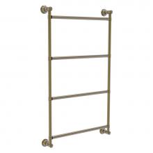 Allied Brass CL-28-24-ABR - Carolina Collection 4 Tier 24 Inch Ladder Towel Bar - Antique Brass