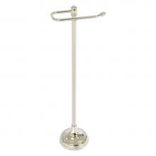 Allied Brass CL-29-PNI - Carolina Collection Free Standing Euro Style Toilet Paper Holder - Polished Nickel