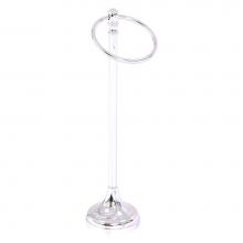 Allied Brass CL-54-PC - Carolina Collection Guest Towel Ring Stand - Polished Chrome