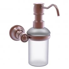 Allied Brass CL-60-CA - Carolina Collection Wall Mounted Soap Dispenser - Antique Copper