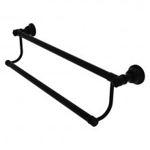 Allied Brass CL-72-30-BKM - Carolina Collection 30 Inch Double Towel Bar - Matte Black