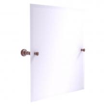 Allied Brass CL-92-CA - Carolina Collection Frameless Rectangular Tilt Mirror with Beveled Edge - Antique Copper