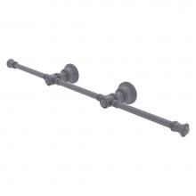 Allied Brass CL-HTB-3-GYM - Carolina Collection 3 Arm Guest Towel Holder - Matte Gray