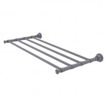 Allied Brass CL-HTL-5-24-GYM - Carolina Collection 24 Inch Towel Shelf - Matte Gray