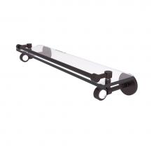 Allied Brass CV-1-22-GAL-ABZ - Clearview Collection 22 Inch Glass Shelf with Gallery Rail