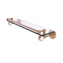 Allied Brass CV-1-22-GAL-BBR - Clearview Collection 22 Inch Glass Shelf with Gallery Rail