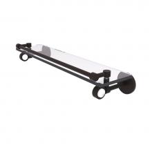 Allied Brass CV-1-22-GAL-ORB - Clearview Collection 22 Inch Glass Shelf with Gallery Rail