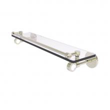 Allied Brass CV-1-22-GAL-PNI - Clearview Collection 22 Inch Glass Shelf with Gallery Rail