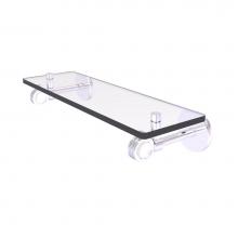Allied Brass CV-1D-16-SCH - Clearview Collection 16 Inch Glass Shelf with Dotted Accents
