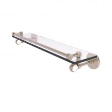 Allied Brass CV-1T-22-GAL-PEW - Clearview Collection 22 Inch Gallery Rail Glass Shelf with Twisted Accents