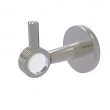 Allied Brass CV-20G-SN - Clearview Collection Robe Hook with Groovy Accents