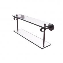 Allied Brass CV-2-16-ABZ - Clearview Collection 16 Inch Two Tiered Glass Shelf