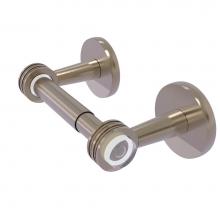 Allied Brass CV-24D-PEW - Clearview Collection Two Post Toilet Tissue Holder with Dotted Accents