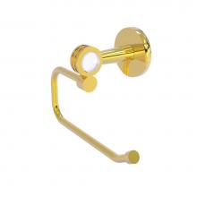 Allied Brass CV-24ED-PB - Clearview Collection Euro Style Toilet Tissue Holder with Dotted Accents