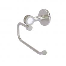 Allied Brass CV-24ED-SN - Clearview Collection Euro Style Toilet Tissue Holder with Dotted Accents