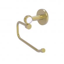 Allied Brass CV-24ET-SBR - Clearview Collection Euro Style Toilet Tissue Holder with Twisted Accents