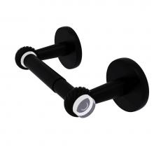 Allied Brass CV-24T-BKM - Clearview Collection Two Post Toilet Tissue Holder with Twisted Accents