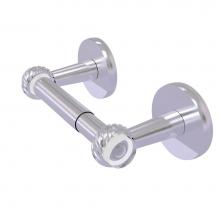 Allied Brass CV-24T-SCH - Clearview Collection Two Post Toilet Tissue Holder with Twisted Accents