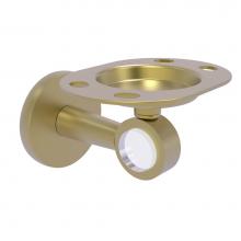 Allied Brass CV-26-SBR - Clearview Collection Tumbler and Toothbrush Holder