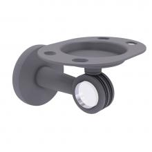 Allied Brass CV-26D-GYM - Clearview Collection Tumbler and Toothbrush Holder with Dotted Accents