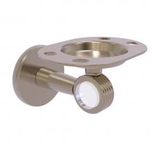 Allied Brass CV-26G-PEW - Clearview Collection Tumbler and Toothbrush Holder with Groovy Accents