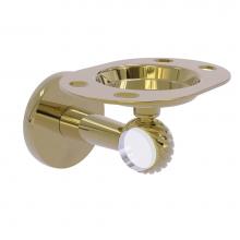 Allied Brass CV-26T-UNL - Clearview Collection Tumbler and Toothbrush Holder with Twisted Accents