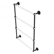 Allied Brass CV-28-24-ORB - Clearview Collection 4 Tier 24 Inch Ladder Towel Bar - Oil Rubbed Bronze