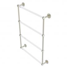 Allied Brass CV-28-24-PNI - Clearview Collection 4 Tier 24 Inch Ladder Towel Bar - Polished Nickel