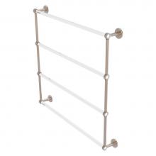 Allied Brass CV-28-36-PEW - Clearview Collection 4 Tier 36 Inch Ladder Towel Bar - Antique Pewter