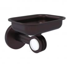 Allied Brass CV-32D-ABZ - Clearview Collection Wall Mounted Soap Dish Holder with Dotted Accents