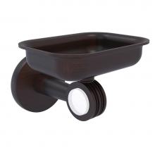 Allied Brass CV-32D-VB - Clearview Collection Wall Mounted Soap Dish Holder with Dotted Accents