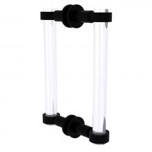 Allied Brass CV-406-8BB-BKM - Clearview Collection 8 Inch Back to Back Shower Door Pull