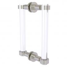 Allied Brass CV-406-8BB-SN - Clearview Collection 8 Inch Back to Back Shower Door Pull