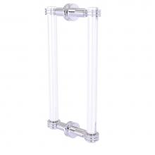 Allied Brass CV-406D-12BB-PC - Clearview Collection 12 Inch Back to Back Shower Door Pull with Dotted Accents