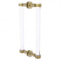 Allied Brass CV-406D-12BB-UNL - Clearview Collection 12 Inch Back to Back Shower Door Pull with Dotted Accents
