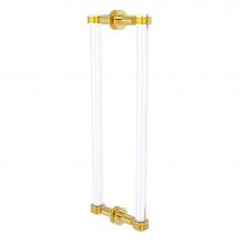 Allied Brass CV-406D-18BB-PB - Clearview Collection 18 Inch Back to Back Shower Door Pull with Dotted Accents