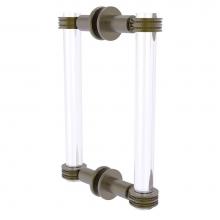 Allied Brass CV-406D-8BB-ABR - Clearview Collection 8 Inch Back to Back Shower Door Pull with Dotted Accents